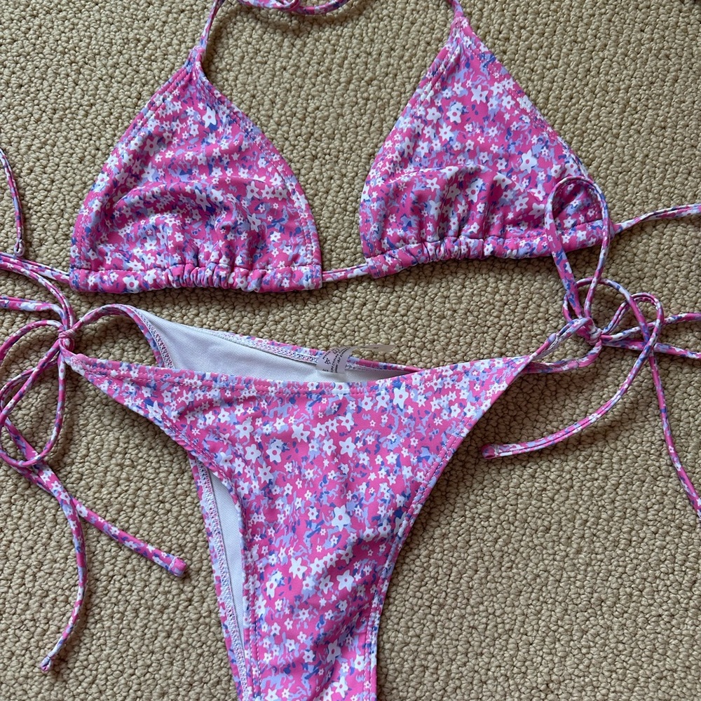 Floral Pink Bikini Set